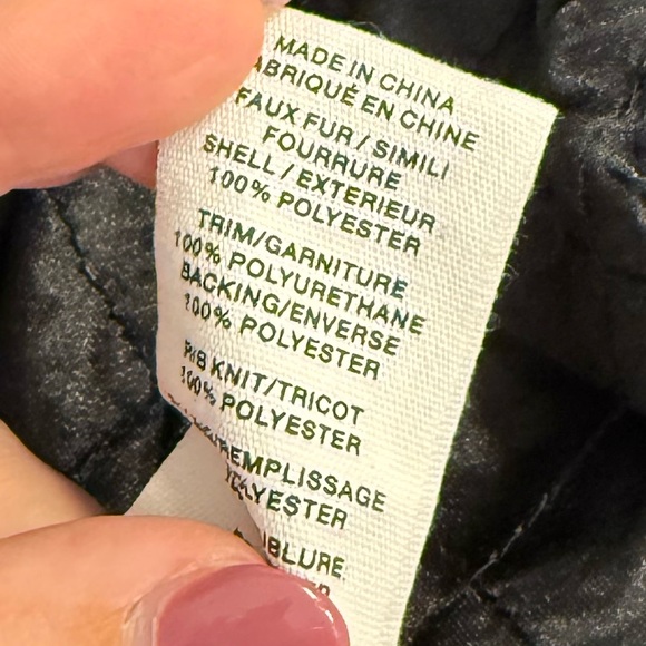 Anthropologie Avec Les Filles Sherpa Fleece Varsity Bomber Jacket NWOT - Picture 13 of 13